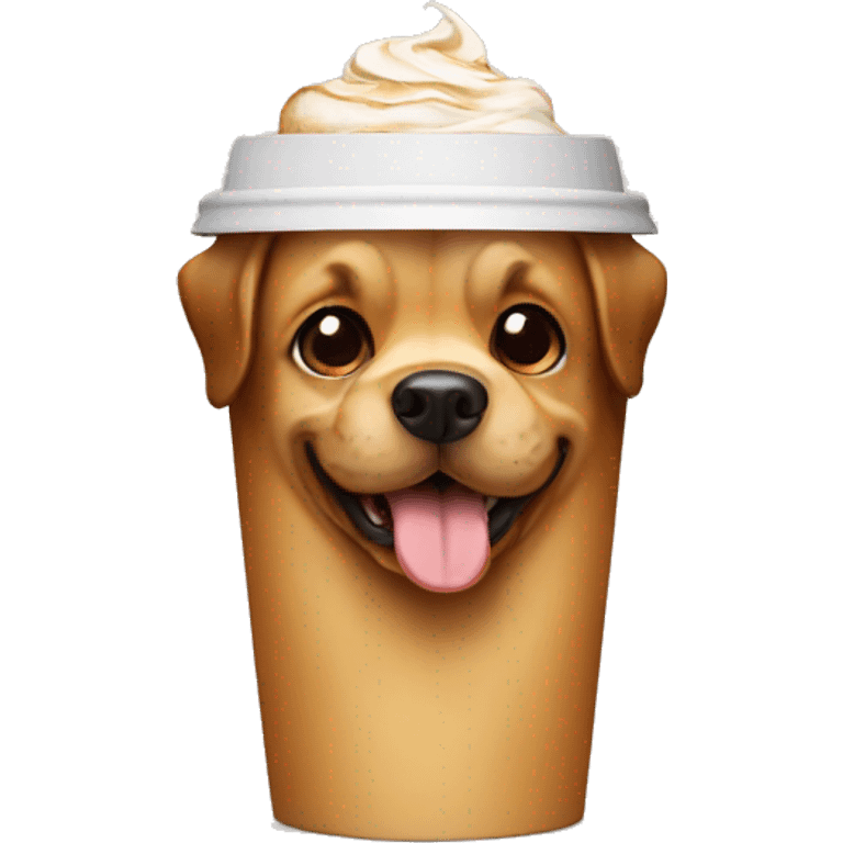 dog coffe emoji