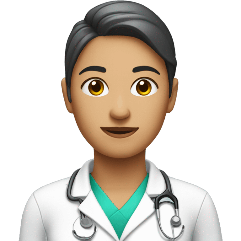 physiotherapist assistant without stethoscope on their neck emoji