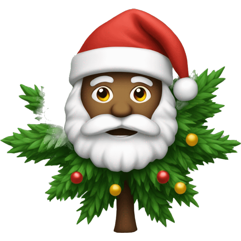 Santa tree emoji