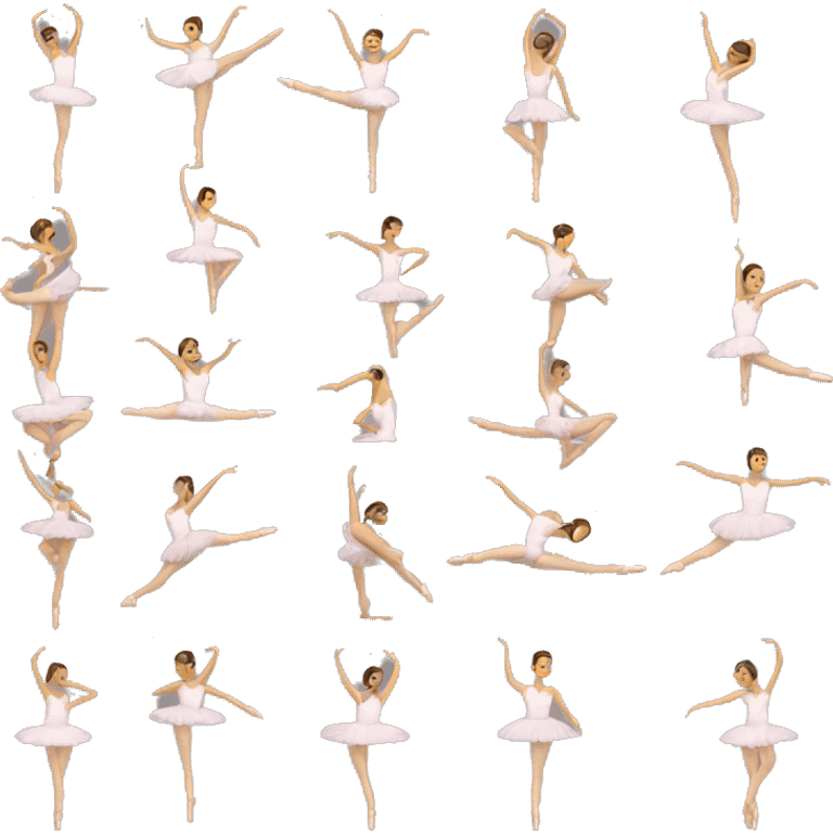 pointe dancer on cell phone emoji