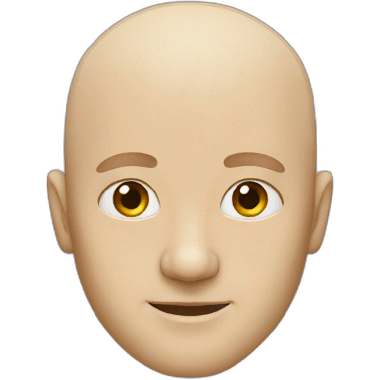 Bald white man emoji