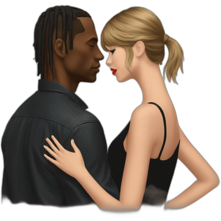 travis scott and taylor swift album cover emoji