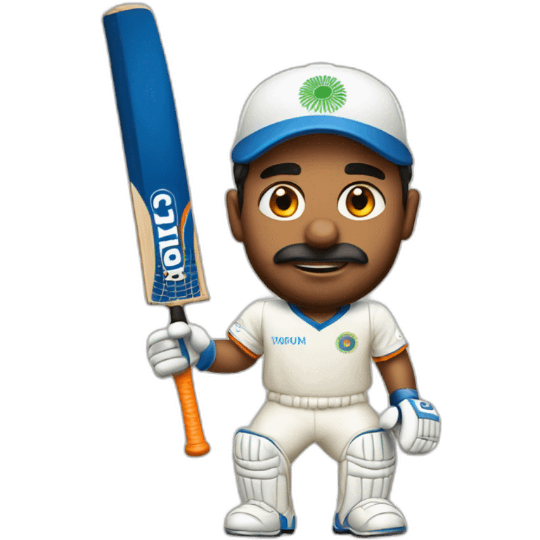 indian in cricket jersey emoji