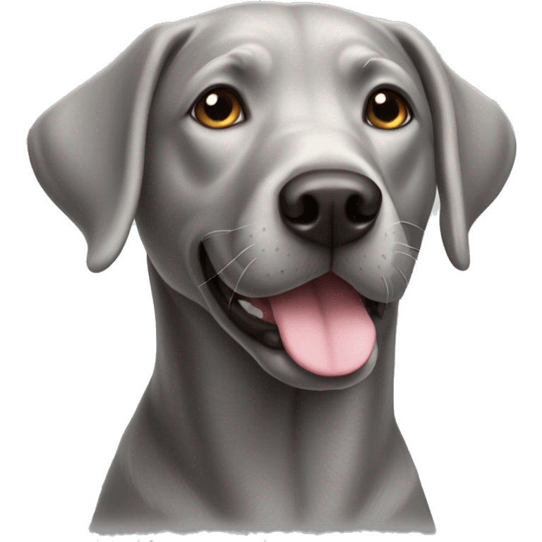 Silver Labrador dog emoji