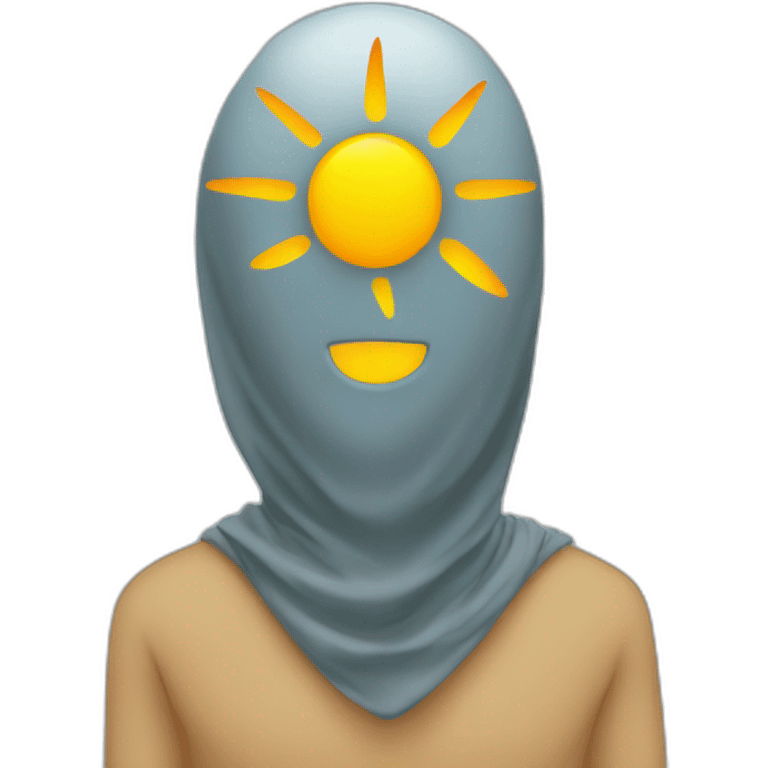 sun sans visage emoji