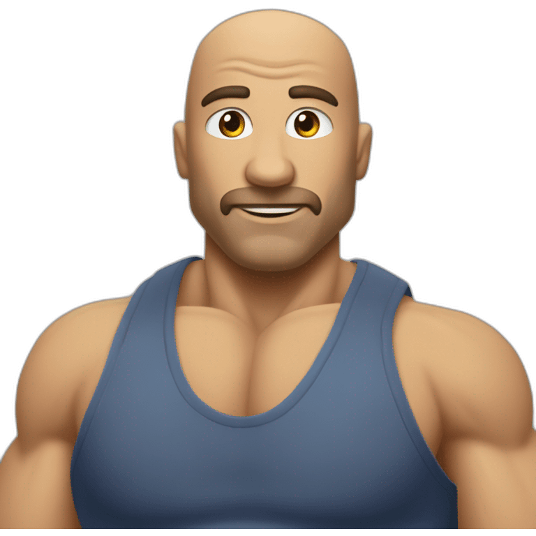 Quelqu'un qui fait de la muscu avec des haltères emoji