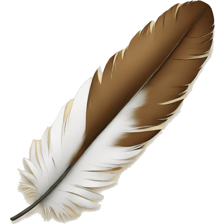 a feather paper emoji