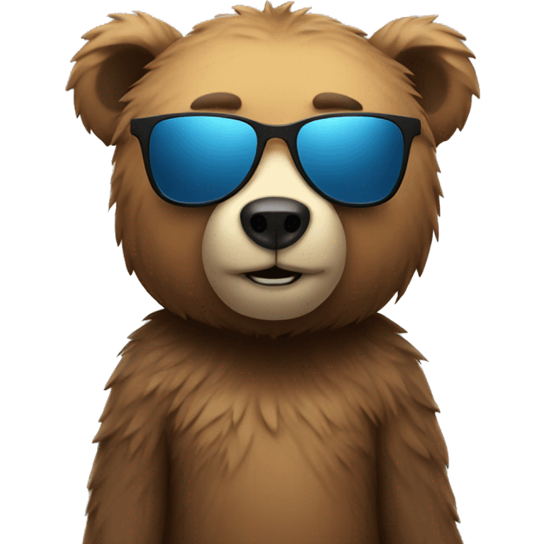 bear with sunglasses  emoji