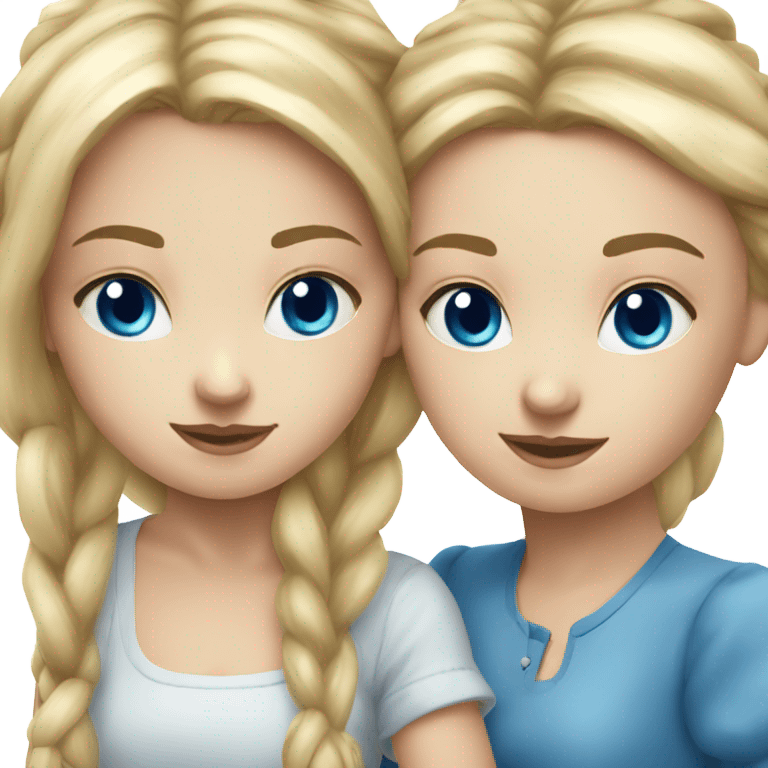 russian-duo-girls-best-friends-blue eyes  emoji