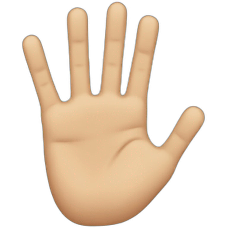 Hand showing four fingers emoji