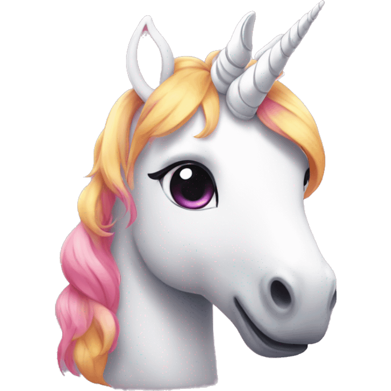 Cute unicorn emoji