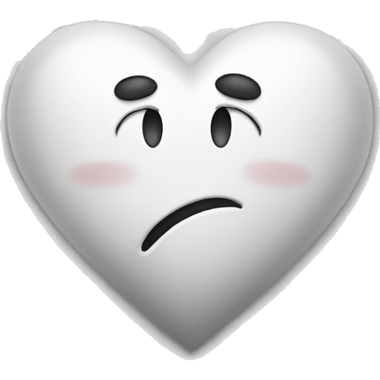 Heart broken white emoji