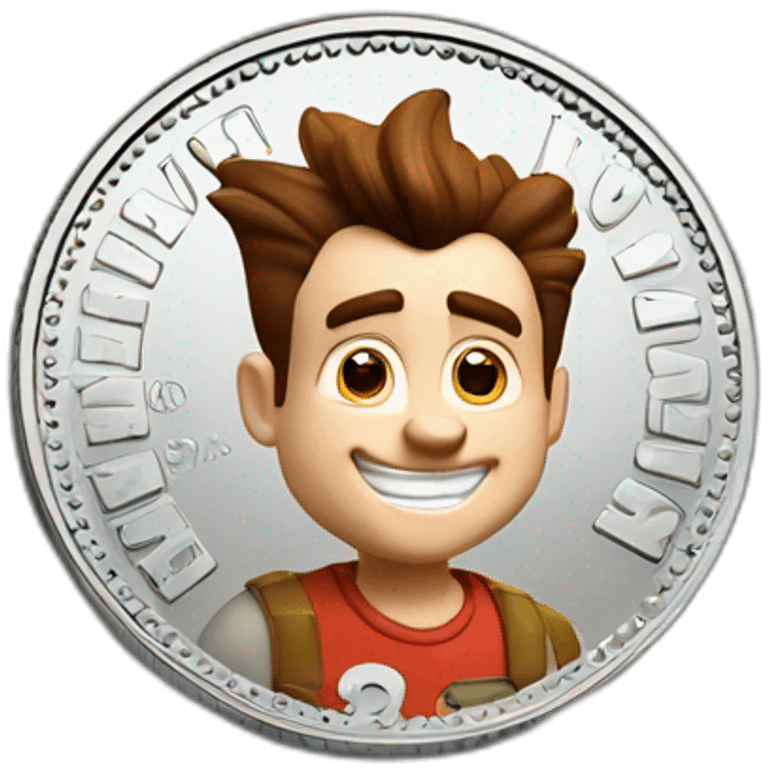 jimmy neutron on a coin emoji