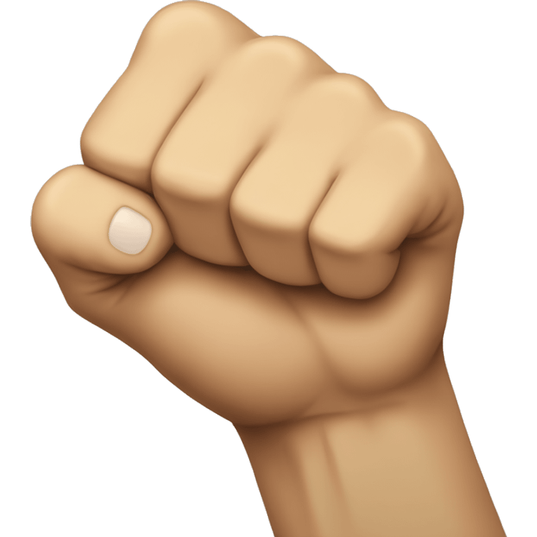 A fist with the thumb sticking out  emoji