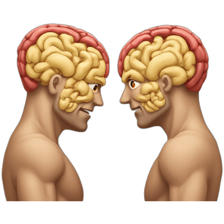 two-brain-fight emoji