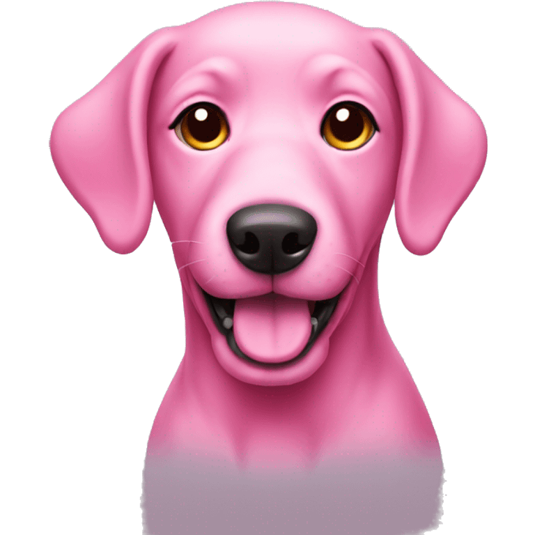 pink dog  emoji