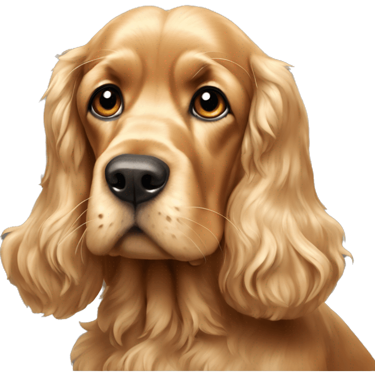 old golden cocker spaniel emoji