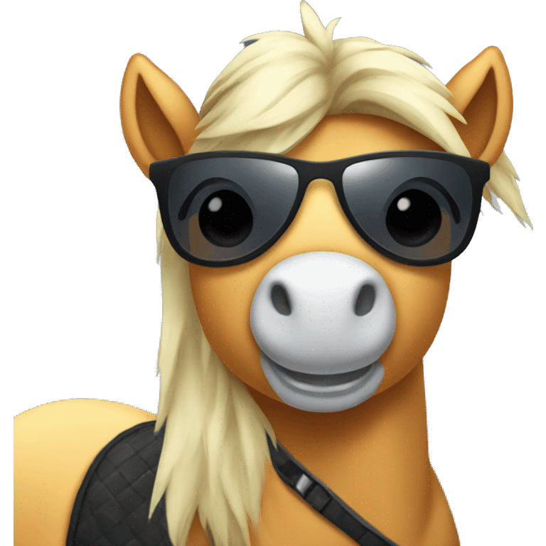 Pony wearing sunglasses  emoji