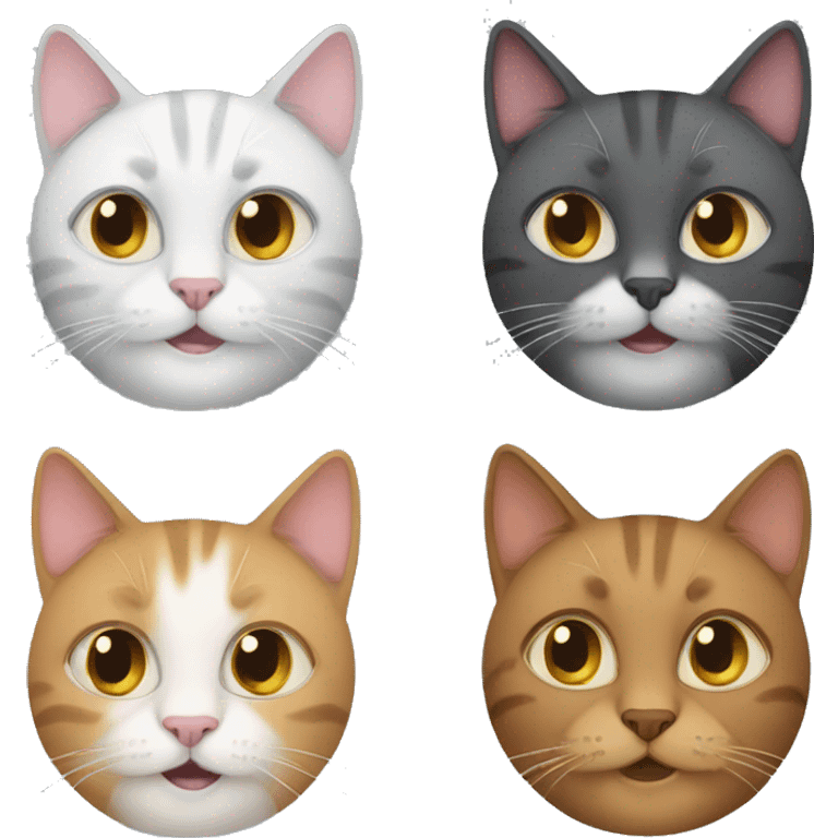 four cats emoji