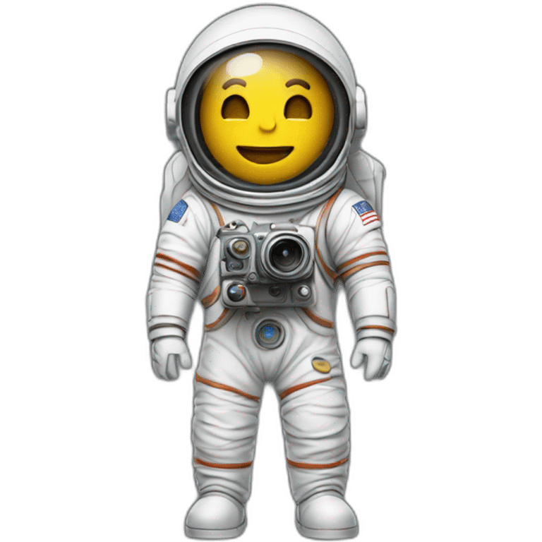 A spaceman who is a photographer emoji