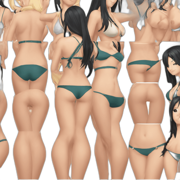 nico robin full body pawg micro bikini only back focus emoji