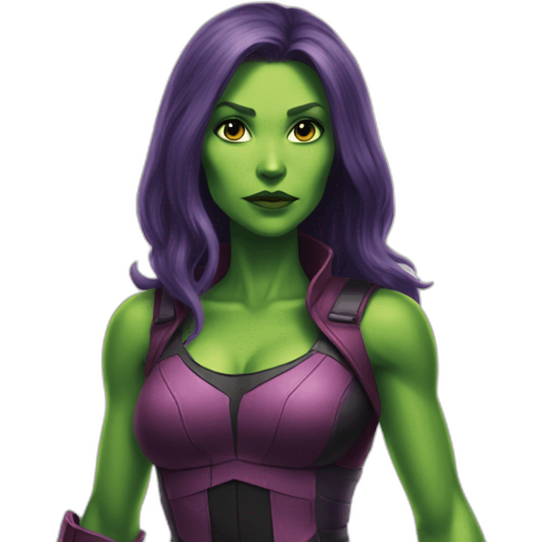 fullbody gamora marvel emoji