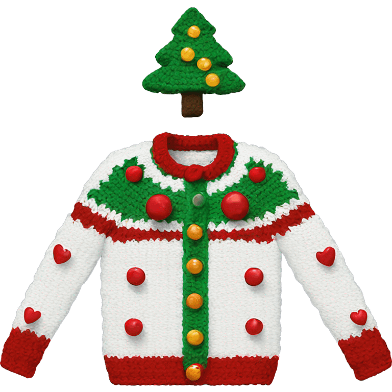  crochet christmas sweater emoji