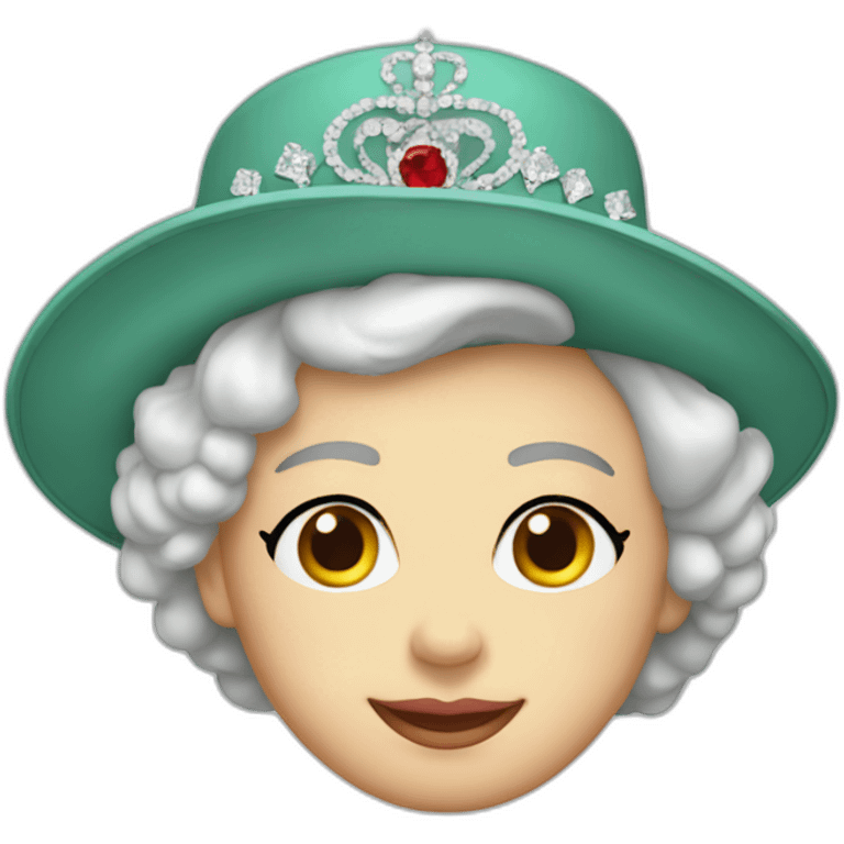 Queen elizabeth hat emoji