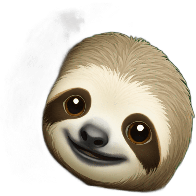 kissing sloth emoji