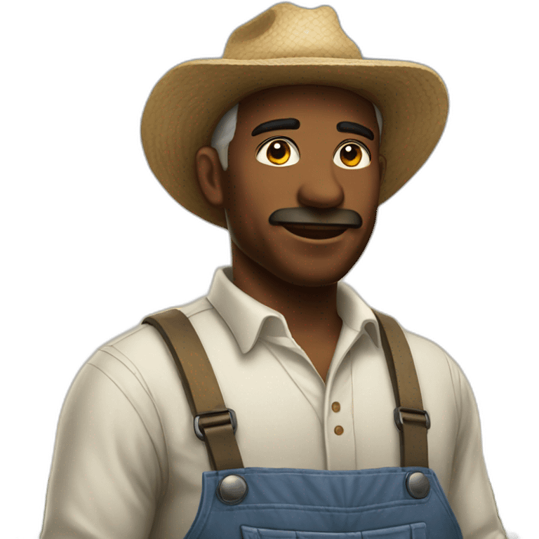 A cotton farmer emoji