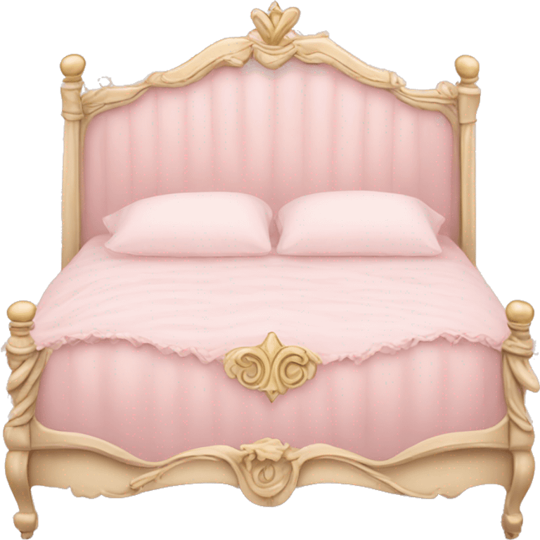 Royal pale pink princess bed emoji