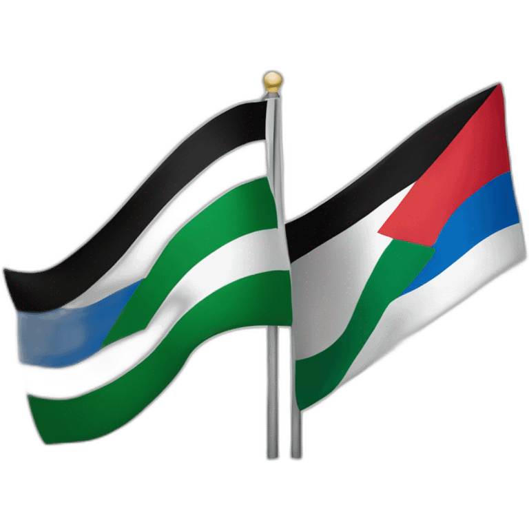 Drapeau Israël et Palestine emoji