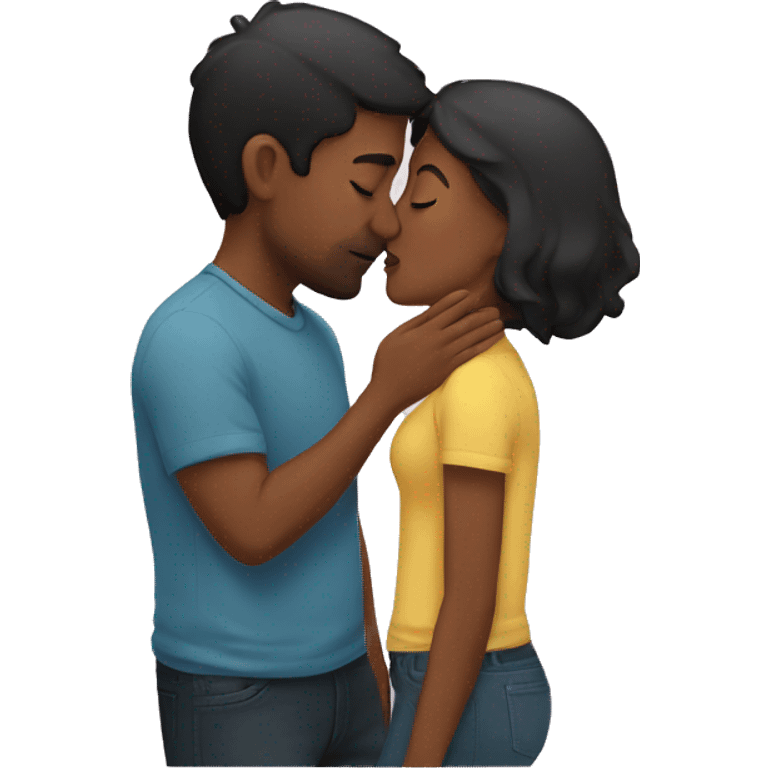 Couple kissing emoji