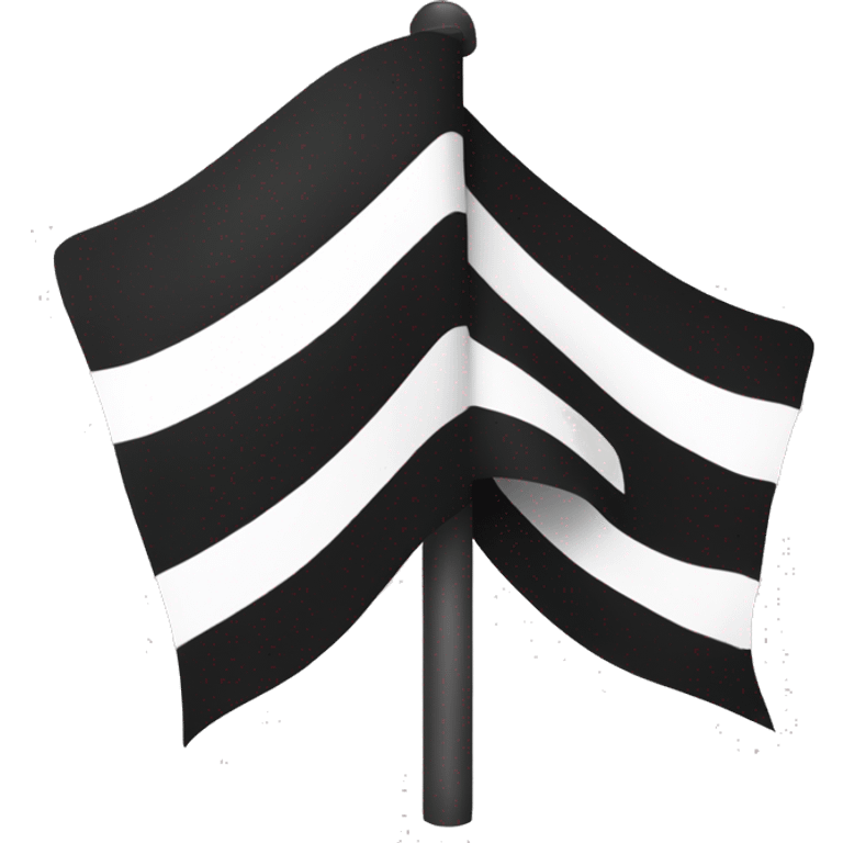 Black and white flag with the inscription "Merlou"  emoji