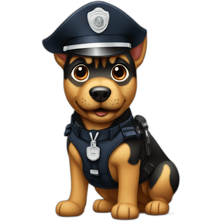 Perro policia emoji