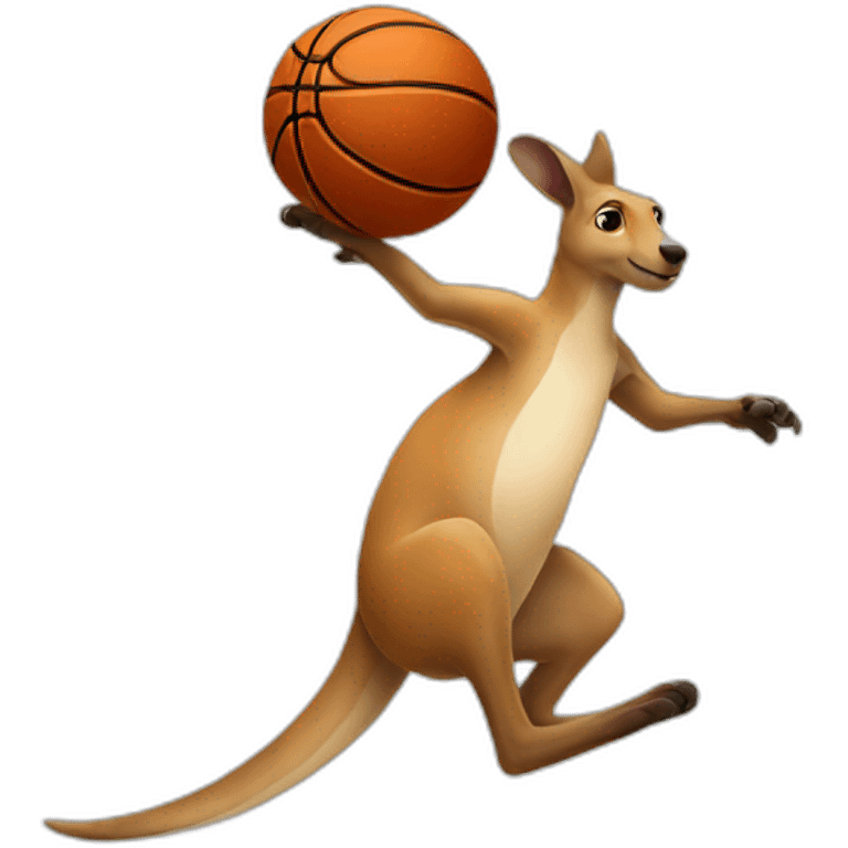 Kangaroo basketball emoji