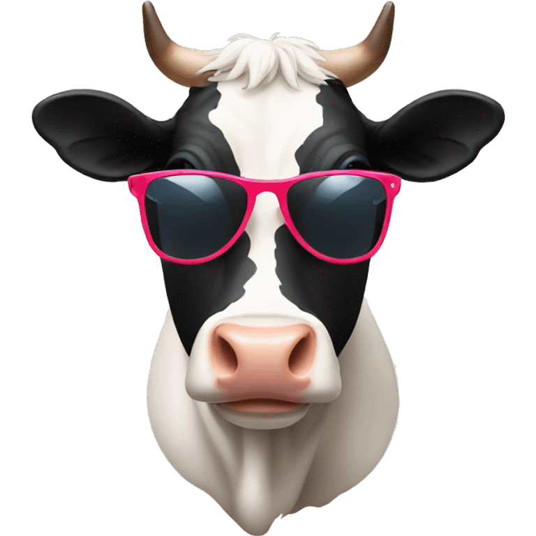 cow with sunglasses emoji