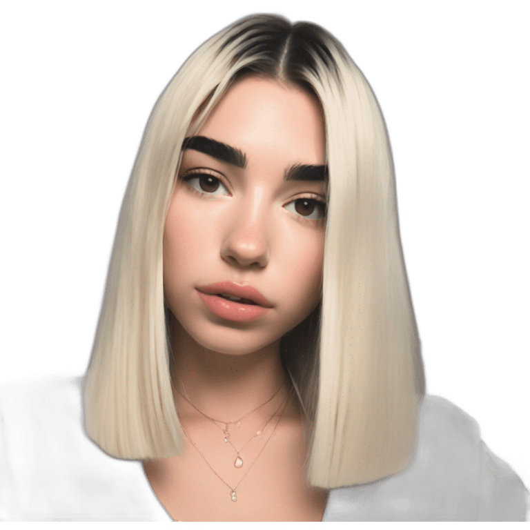 Dua Lipa avec Angèle emoji