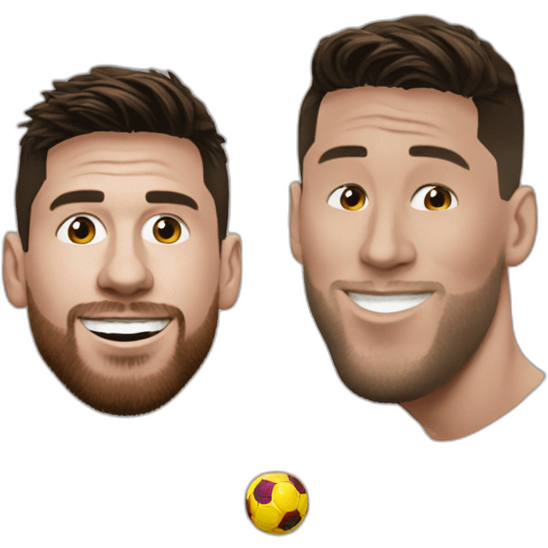 Messi sur Ronaldo emoji