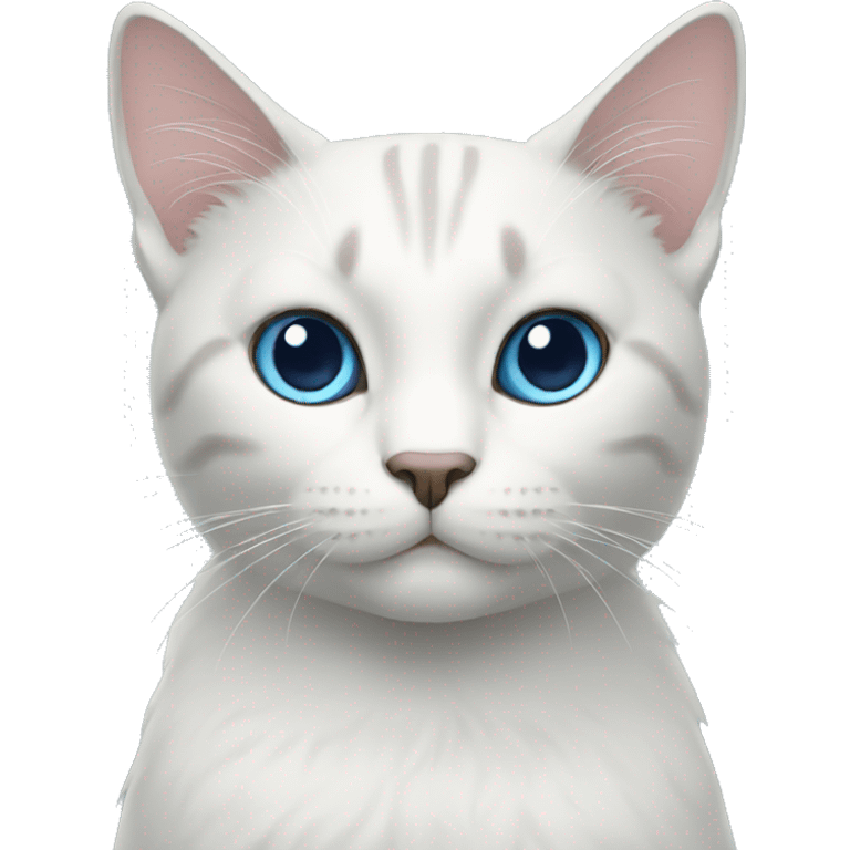 Cat blue emoji