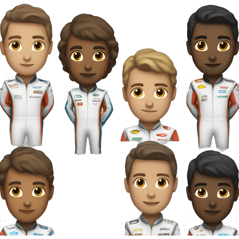 race car driver   emoji