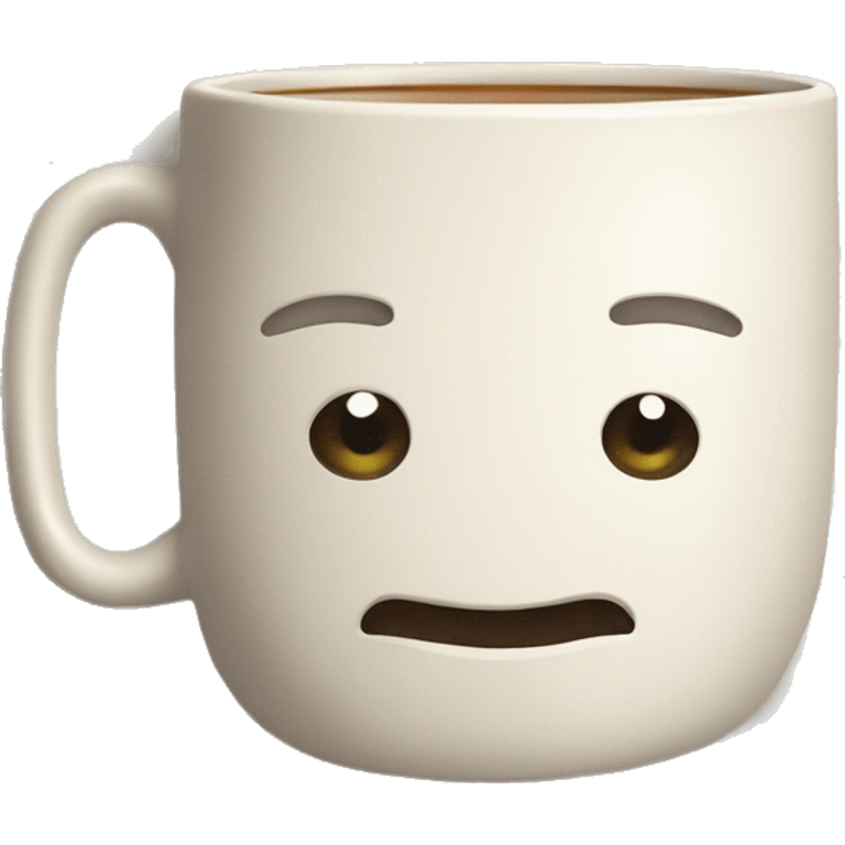 mug of tea, top view  emoji