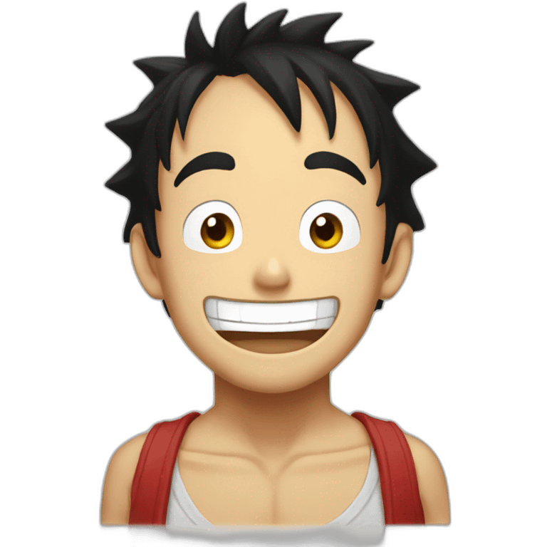 Luffy laught emoji