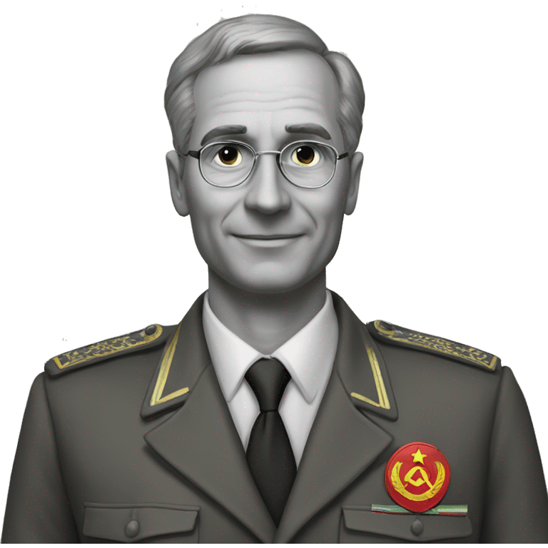 soviet engineer diplomat full scale photoealistic emoji