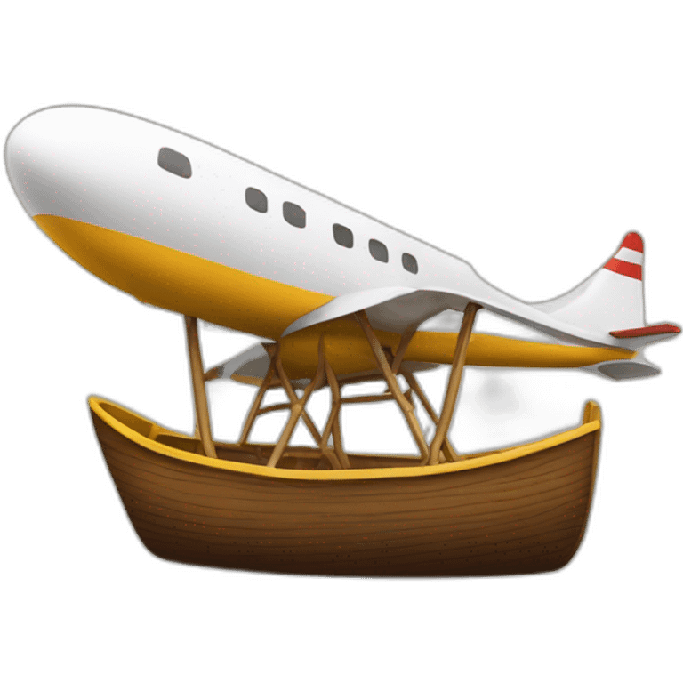 bateau avec des ailes d'avion emoji