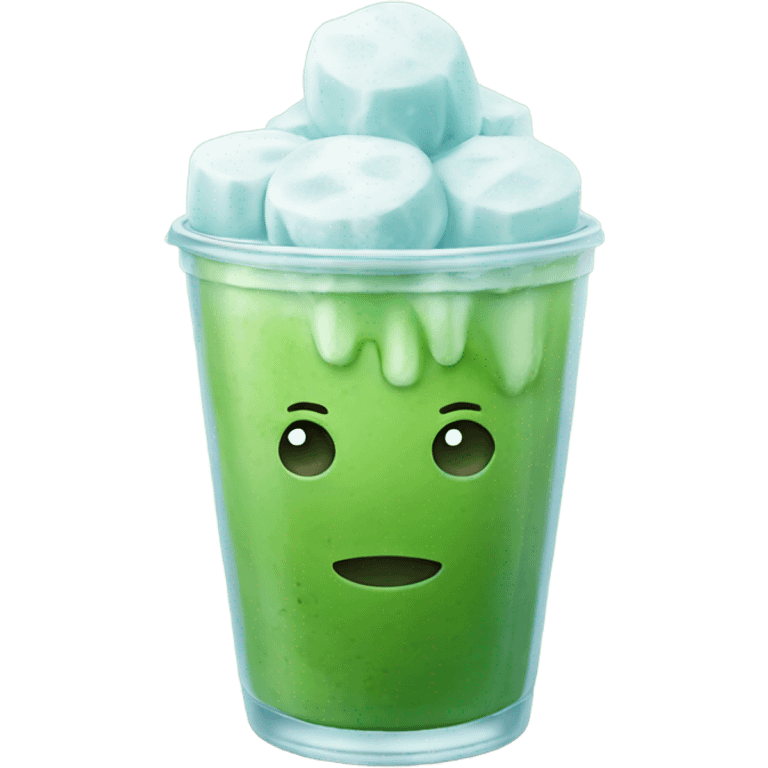 Iced matcha emoji