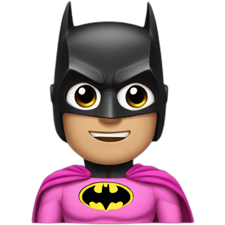 batman in pink clothes emoji