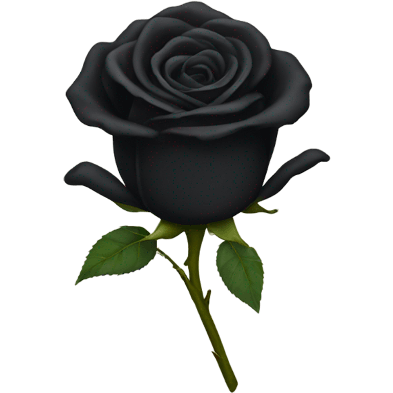 Black rose emoji