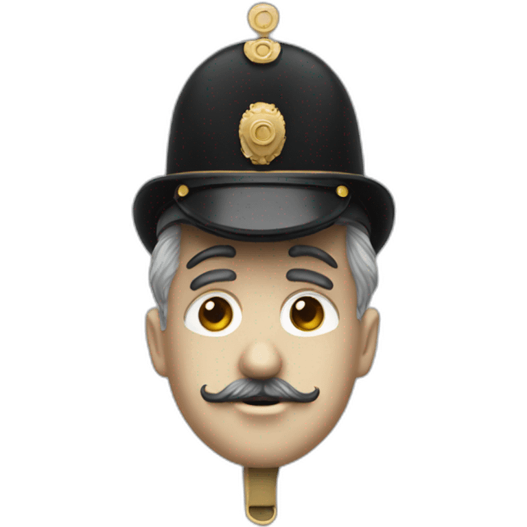 Charlie chaplin with a war uniform emoji