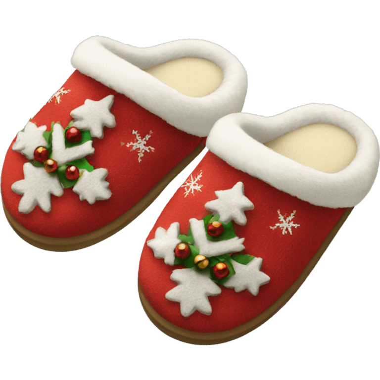 Chirstmas slippers emoji